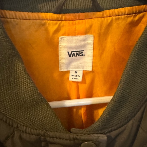 Women’s Vans Olive Green Quilted Jacket Md - Picture 2 of 8